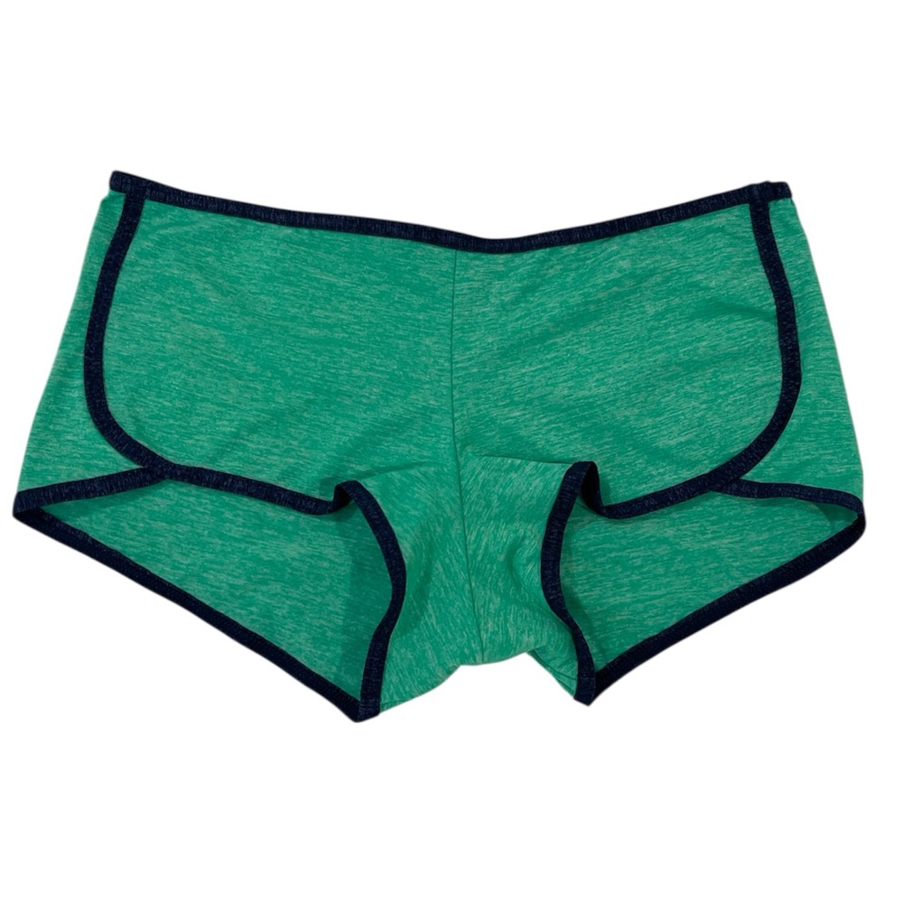 Victoria's Secret Green Boyshorts Panty with navy blue Trim | Size: XS